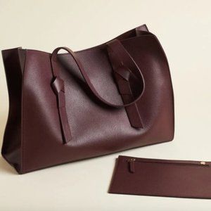 Rachel Zoe Burgundy/Oxblood Tote Bag